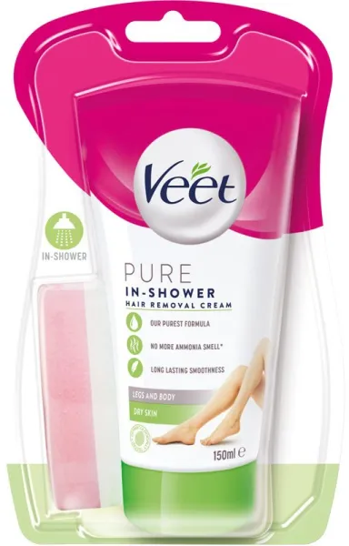 Veet In Shower Hair Removal Cream 150 ml - Droge huid