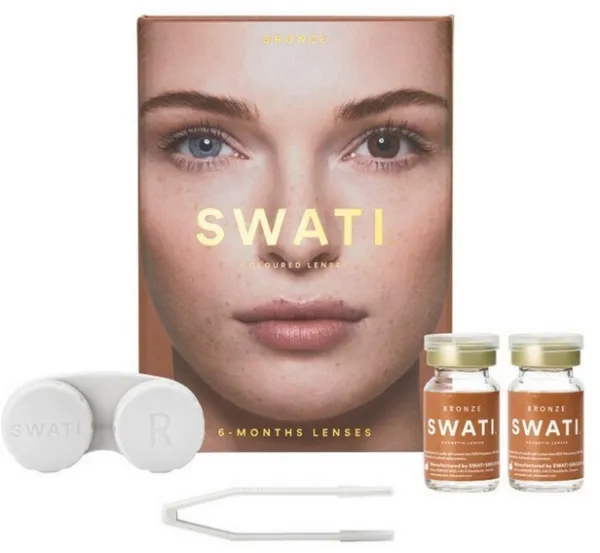 SWATI - Gekleurde Contactlenzen 6 Maanden Bronze