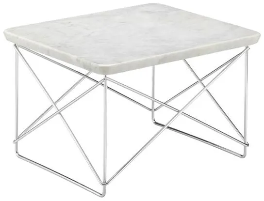 Vitra Occasional LTR Nachtkastje Licht Marmer/Chroom